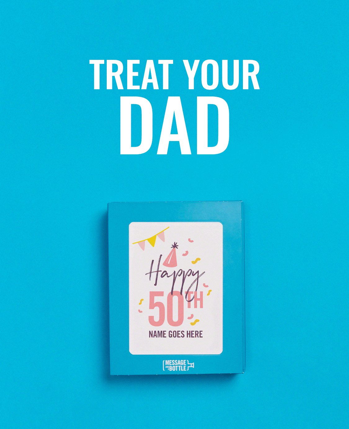 Treat your loved ones with a card and bottle