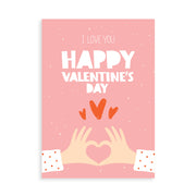 I Love You Valentines Day card with gin, whisky, vodka, brandy or rum