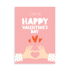 I Love You Valentines Day card with gin, whisky, vodka, brandy or rum