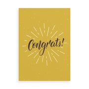 Starburst Congratulations card