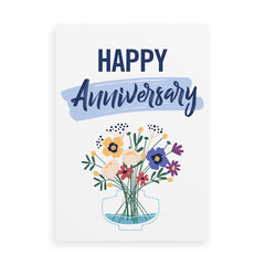 Bouquet of flowers Anniversary card