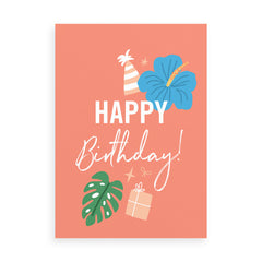 Exotic Happy Birthday card