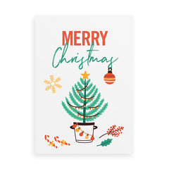 Merry Christmas tree with decorations