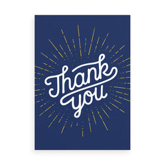 Starburst Thank you card