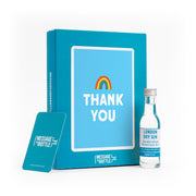 Thank You Rainbow card with gin, whisky, vodka, brandy or rum