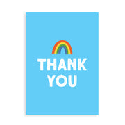 Thank You Rainbow card with gin, whisky, vodka, brandy or rum