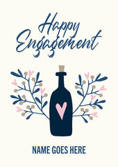 Personalised "Happy engagement" card